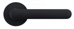 CLB423 Дверная ручка на круглой розетке COLOMBO ONE CC11RSB-C03 черный модерн многослойное гальванич