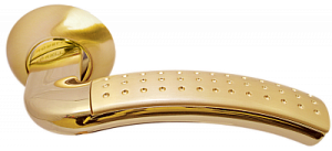75704 Ручка на круглой розетке Morelli MH-02 SG матовое золото стандартная cовременная классика zama