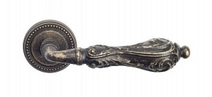 VNZ115 Дверная ручка на круглой розетке VENEZIA MONTE CRISTO D3 античная бронза классика латунь Итал