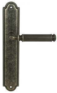 121550 Дверная ручка на планке PL03 EXTREZA BENITO 307 античное серебро F45 классика многослойное га