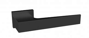 FCT620 Дверная ручка на прямоугольной розетке Fratelli Cattini YOLA 6-NM матовый черный zamak (ЦАМ) 