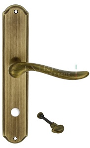 119613 Дверная ручка на планке PL01 EXTREZA TOLEDO 323 WC матовая бронза F03 классика многослойное г
