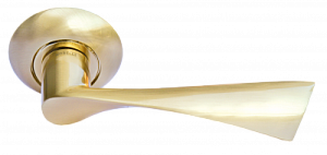 75699 Ручка на круглой розетке Morelli КАПЕЛЛА MH-01  матовое золото стандартная модерн zamak (ЦАМ) 
