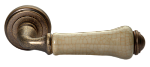 105851 Ручка на круглой розетке Morelli MH-41 бронза стандартная классика zamak (ЦАМ) Китай